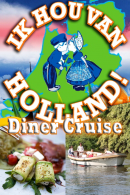 Ik hou van Holland Diner Cruise bij Leiden
